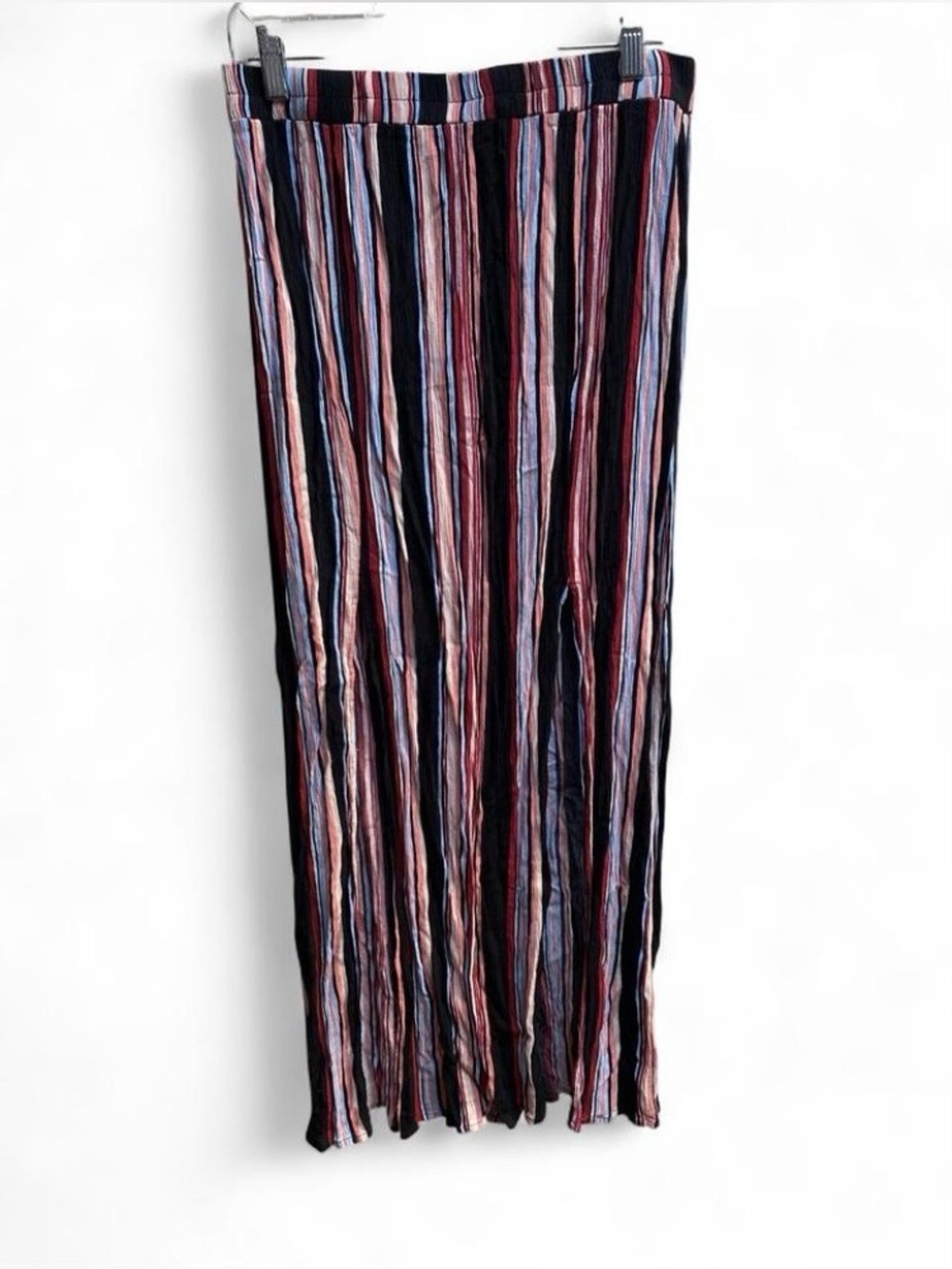 Forever 21 Striped Maxi Skirt in Black, Red, Blue, Blush